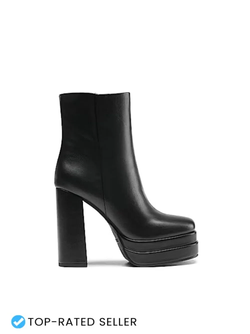 Women's Platform Gogo Chunky Heel Ankle Boots, Square Toe Y2K Party Booties